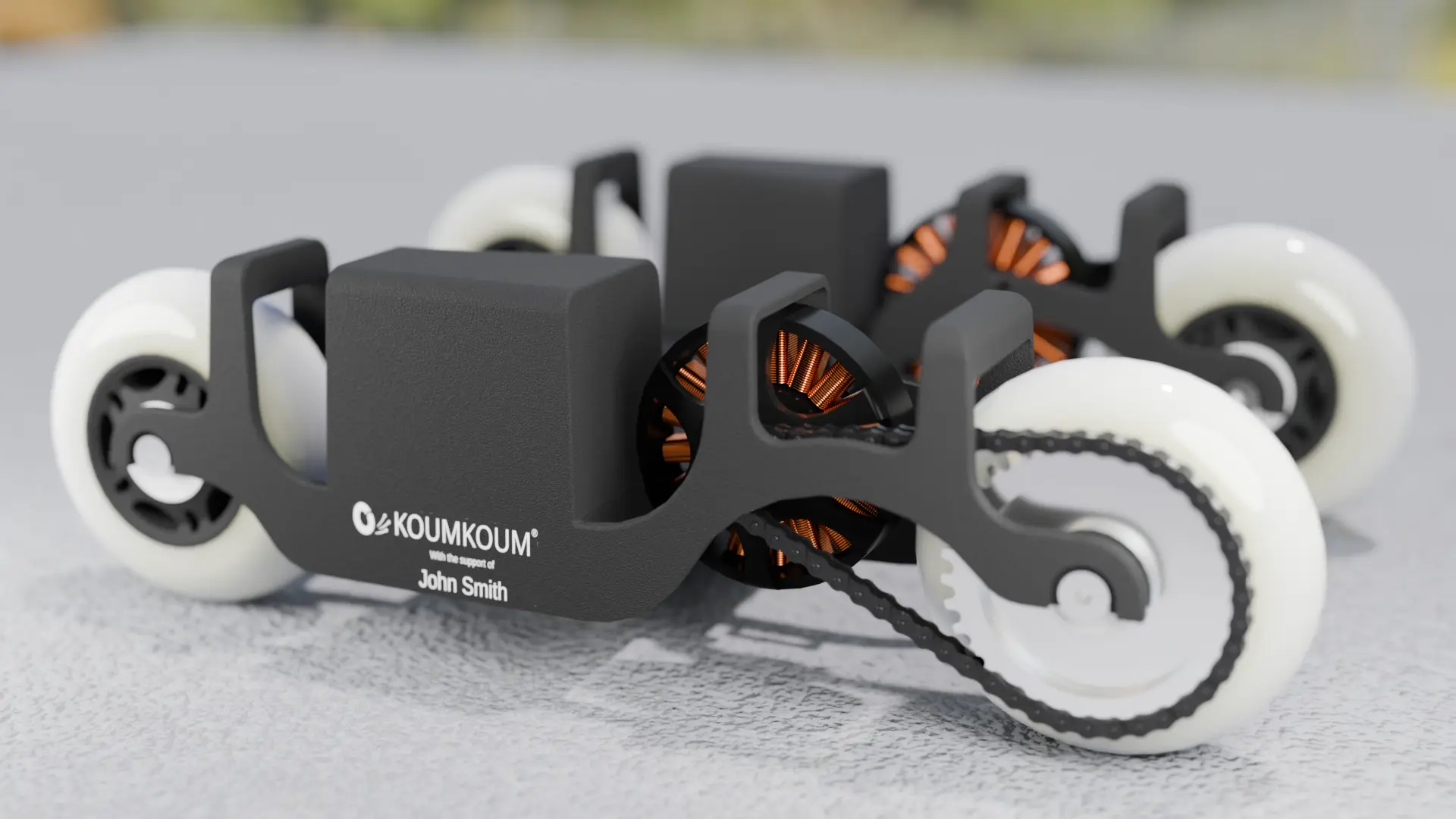 The KoumKoum electric rollerskate